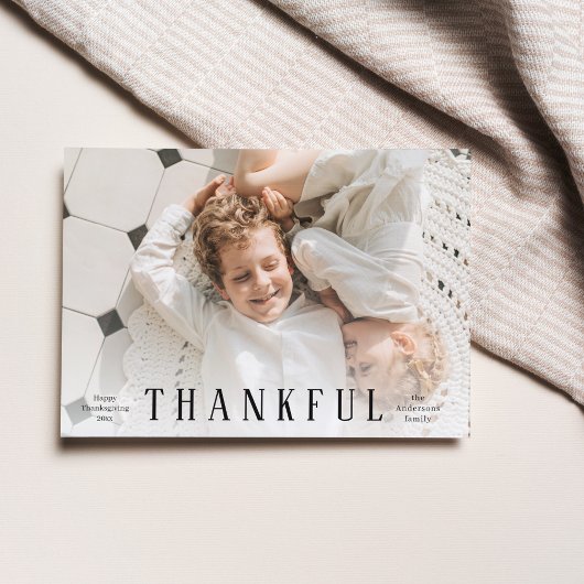 Foto | Glückliches Erntedankfest | Dankbar Postkarte