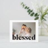 Foto | Glückliches Erntedankfest gesegnet Postkarte (Stehend Vorderseite)