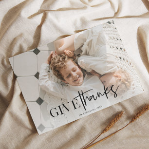 Foto   Glückliches Erntedankfest Postkarte