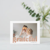 Foto | Glückwunsch Danksagend Postkarte (Stehend Vorderseite)