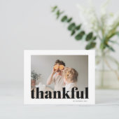 Foto | Glückwunsch Thanksgiving Dankbarkeit Postca Postkarte (Stehend Vorderseite)