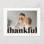 Foto | Glückwunsch Thanksgiving Dankbarkeit Postca Postkarte (Vorderseite)