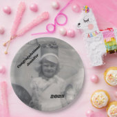 Foto | Glückwünsche | Name und Jahr Pappteller (Party)