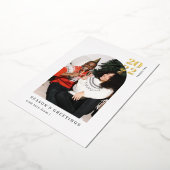 Foto Gold Arch Couple Party Folieneinladung (Gedreht)