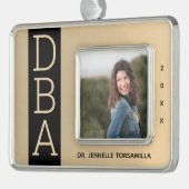Foto Gold Black DBA Abschluss Rahmen-Ornament Silber (Links)