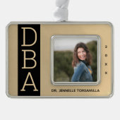 Foto Gold Black DBA Abschluss Rahmen-Ornament Silber (Vorderseite)