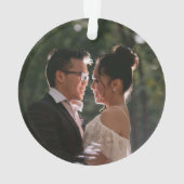 Foto Gold Leaf Verheiratet während pandemischer We Ornament (Rückseite)