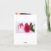 Foto gold Metallic Geburtstag Danke (Rückseite)