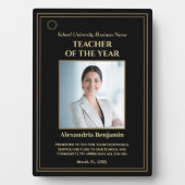 Foto Gold Personalize Award für Lehrer des Jahres Fotoplatte (Vorderseite)