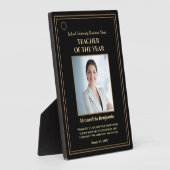 Foto Gold Personalize Award für Lehrer des Jahres Fotoplatte (Seite)