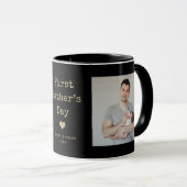 Foto-Gold-Schreibmaschine | Erster Vatertag Tasse (VorderseiteRechts)