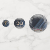 Foto Gold Silver Glitzer & Balloons Geburtstag Konfetti (Vorderseiten)