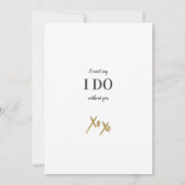 Foto Gold wird mein Vorschlag für eine Bridesmaid Einladung (Rückseite)