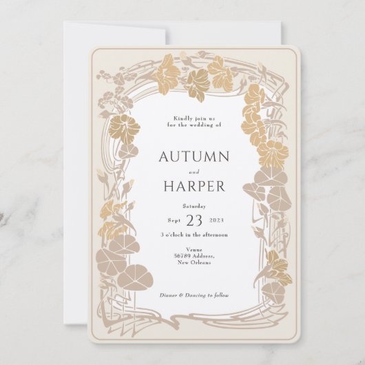 Foto Golden Estival Jazz Einladung (Vorderseite)