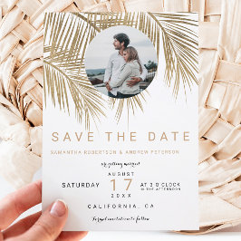 Foto Goldpalme elegant Save the Date