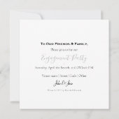 Foto, Goldskript verlobte Ankündigung Party (Rückseite)