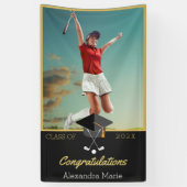 Foto Golf Gratulation Graduate Banner (Vertikal)