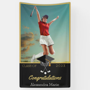 Foto Golf Gratulation Graduate Banner
