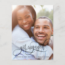 Foto Got Verlobte Kalligrafie in Black, Verlobung