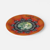 Foto Gothic Happy Geburtstag/Halloween Pappteller (Schrägansicht)