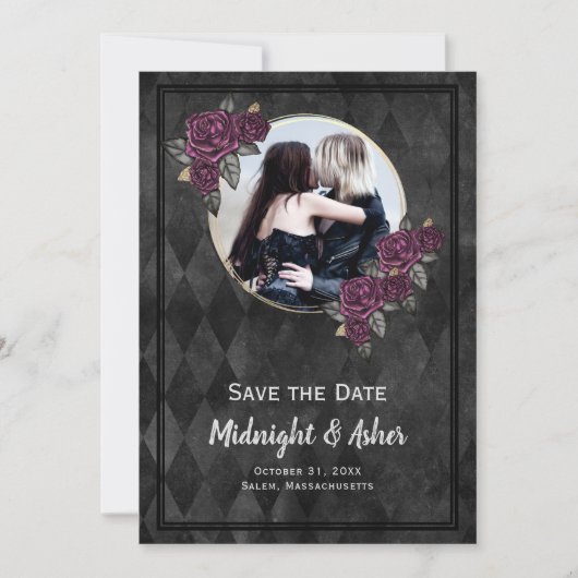 Foto Gothic Rose Save The Date (Vorderseite)