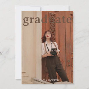 Foto Grad Ankündigung von Script-Abschluss