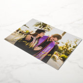 Foto Grad Hat & Chalkboard H Foil Danke Karte (Gedreht)