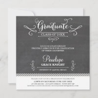 FOTO GRAD INVITE Quadrat weißer Tafeltext