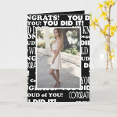 Foto grad Schwarzweiß-Karte Karte (Gelbe Blume)