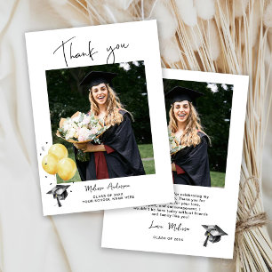Foto Graduate Balloons Vielen Dank Dankeskarte