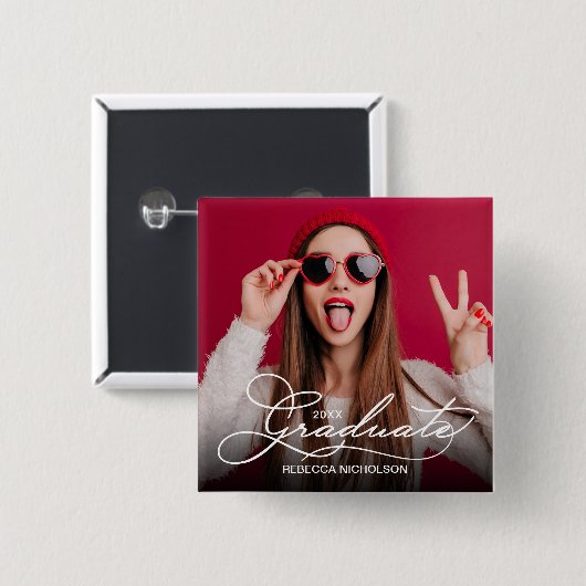 Foto Graduate Celebration Button (Vorne & Hinten)