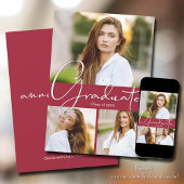 Foto Graduate Crimson Abschluss Ankündigung