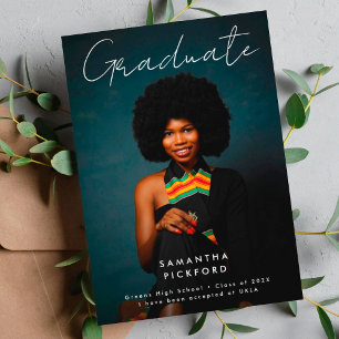 Foto Graduate Editable High School Ankündigung