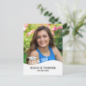 Foto Graduate Modern Simple Trendy Minimalistisch Postkarte (Stehend Vorderseite)