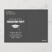 Foto Graduate Modern Simple Trendy Minimalistisch Postkarte (Rückseite)