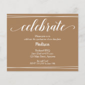 Foto Graduate Party Einladungen (Rückseite)