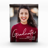 Foto-Graduate-Skript für personalisierte Abschluss Fotoblock (Vorderseite)