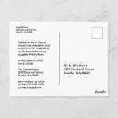 Foto Graduate Whimsical Modern Script Calligraphy Postkarte (Rückseite)