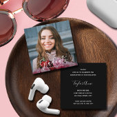 Foto Graduation Party Begleitkarte