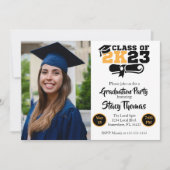 Foto Graduation Party Einladung (Vorderseite)