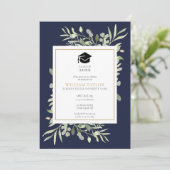 Foto Graduation Party Einladung (Stehend Vorderseite)