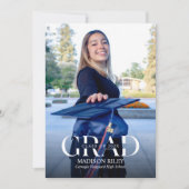 Foto Graduation Party Einladung Ankündigung (Vorderseite)