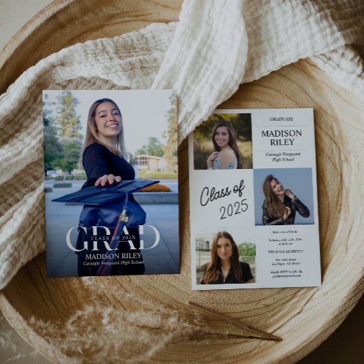 Foto Graduation Party Einladung Ankündigung