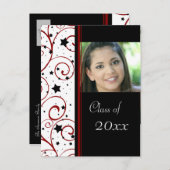 Foto Graduation Party Einladung Postkarten (Vorne/Hinten)