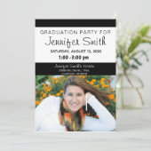 Foto Graduation Party Einladungen, Coronavirus Ankündigung (Stehend Vorderseite)