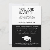 Foto Graduation Party Einladungen, Coronavirus Ankündigung (Rückseite)