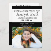 Foto Graduation Party Einladungen, Coronavirus Ankündigung (Vorne/Hinten)