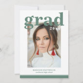 Foto Graduation Party Elegante Moderne Skripte (Vorderseite)