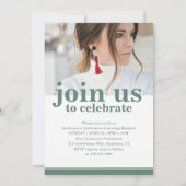 Foto Graduation Party Elegante Moderne Skripte (Rückseite)