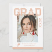 Foto Graduation Party Elegante Moderne Skripte (Vorderseite)